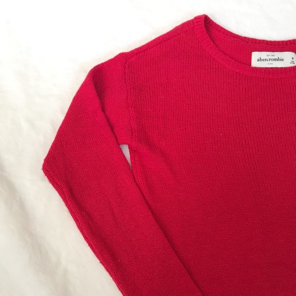 abercrombie kids red sweater - Picture 2 of 3